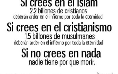 Si crees en el islam…