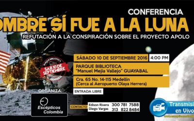 Conferencias en Medellín: Alunizaje y Sagan