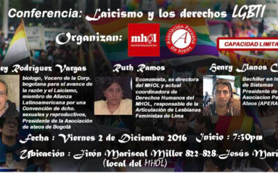 Conferencia sobre laicismo y derechos LGBTI en Lima